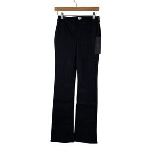 Edwin Pants Womens 27 Black Lark Straight Pull On USA Side Zip Stretch EW209GSSY